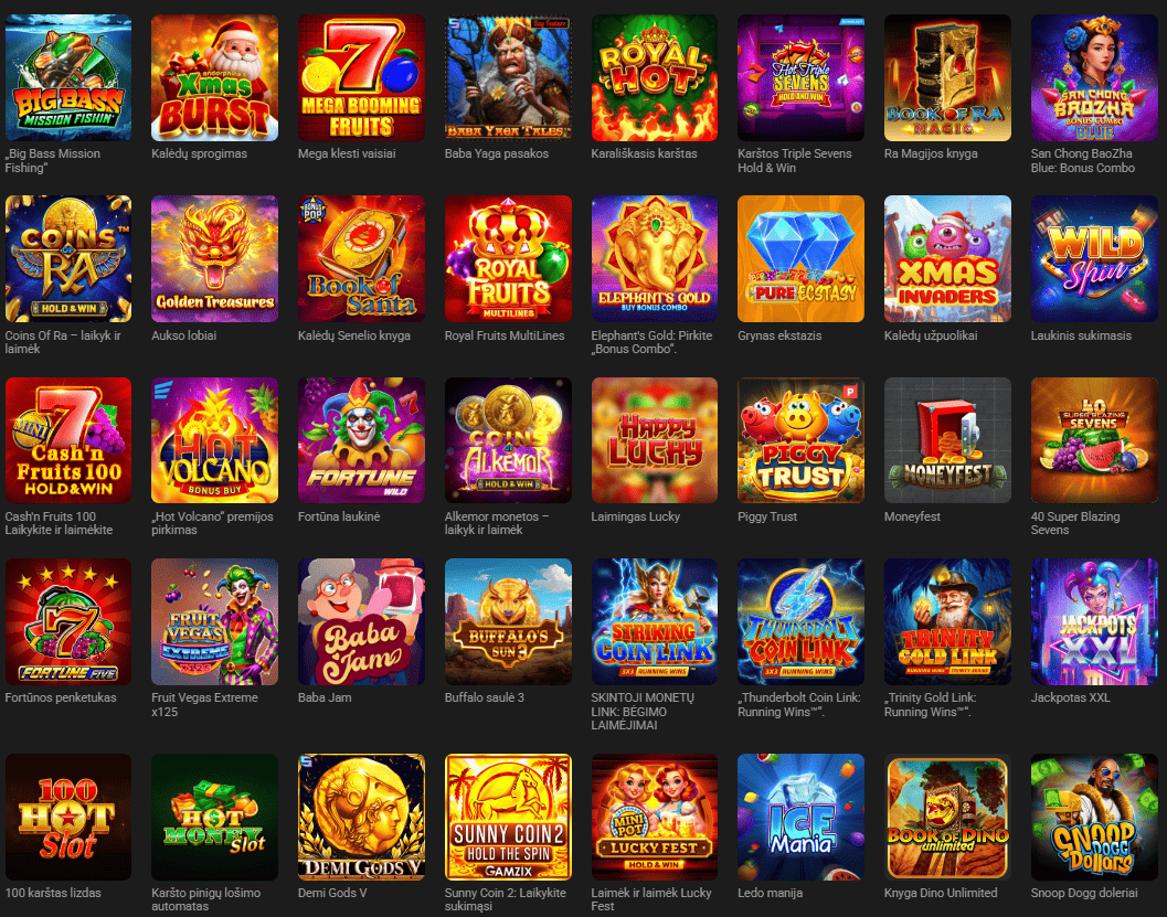 GGBet kazino lošimo automatai