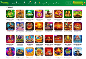 Verde casino lošimo automatai